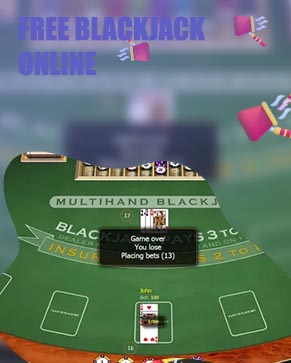 Play free blackjack games online