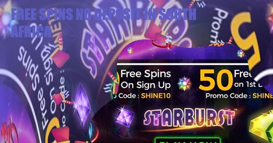 Top free spins no deposit in South Africa